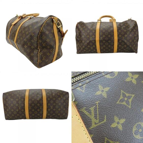 LOUIS VUITTON Authentic Brown Monogram Keepall 50 Boston Bag - Picture 2 of 11